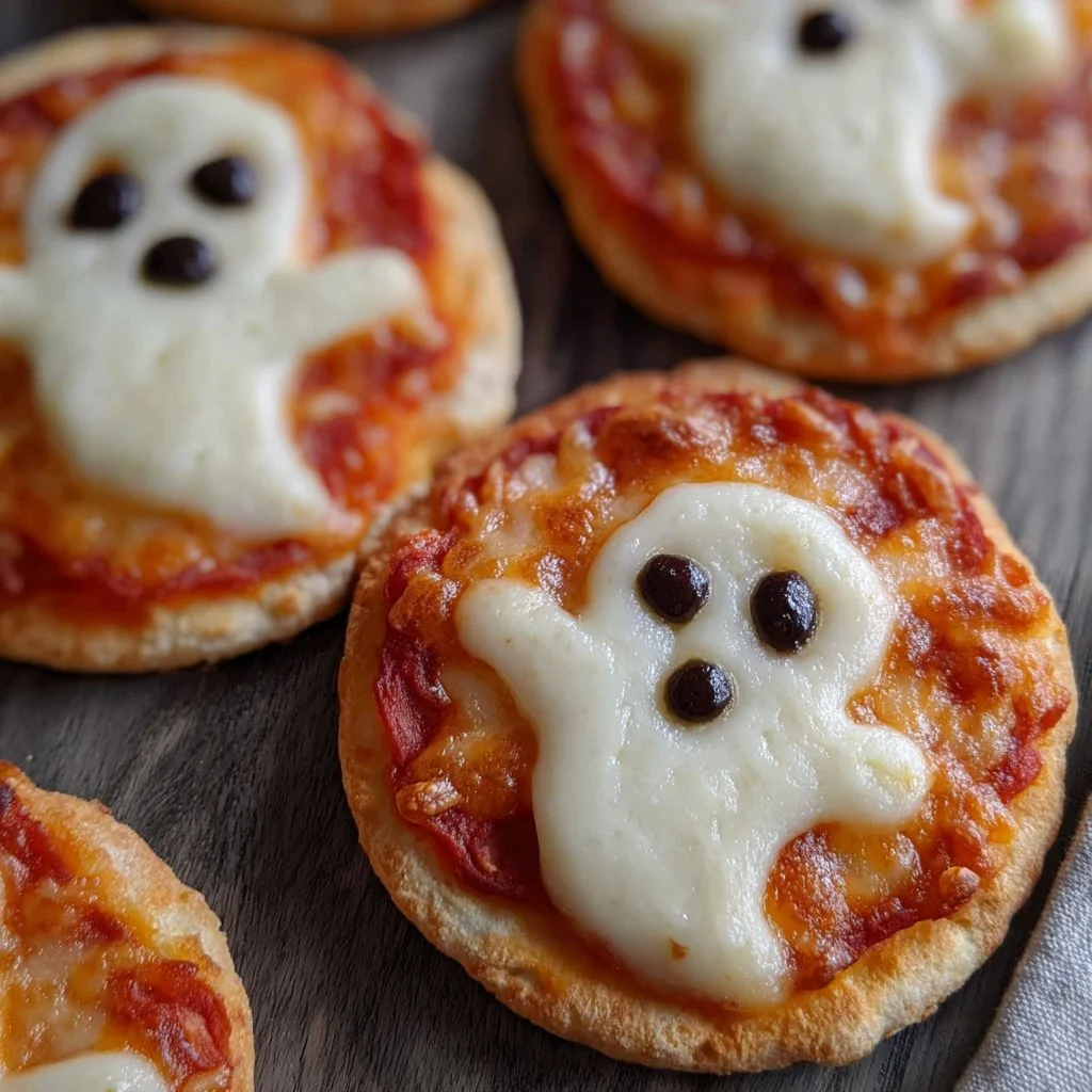 Spooktacular Mini Ghost Pizzas