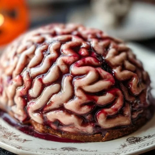Spooky Fun Halloween Brain Cake