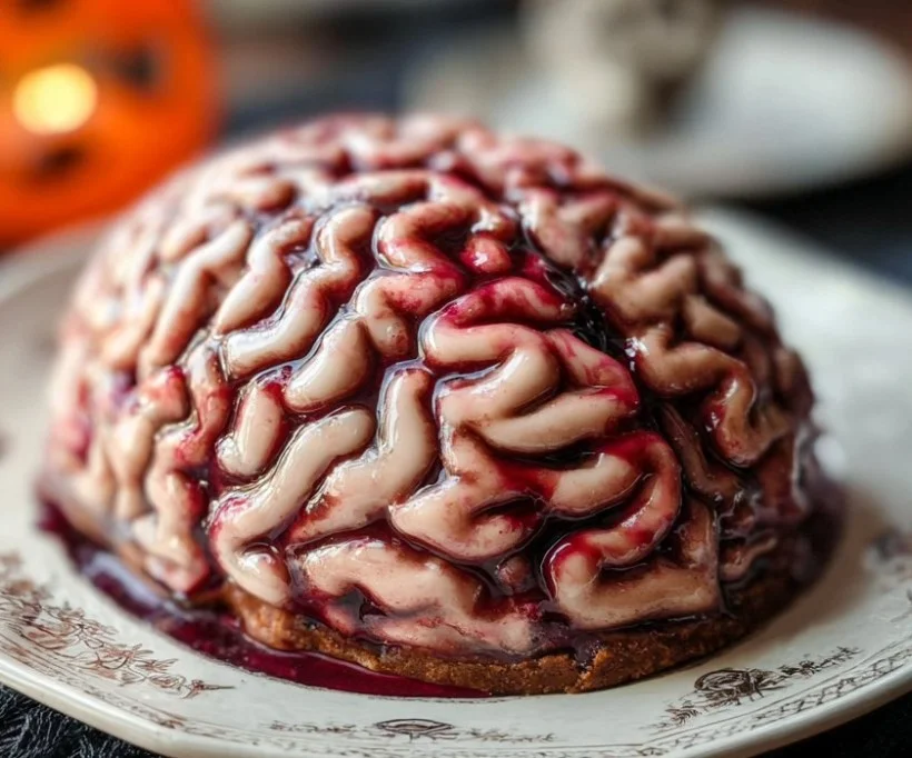 Spooky Fun Halloween Brain Cake