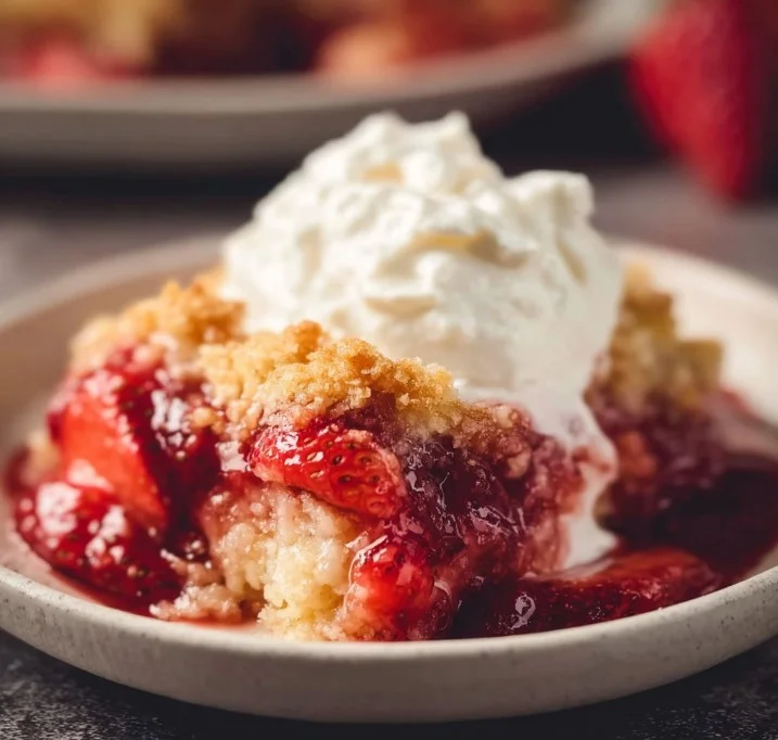 Strawberry Cheesecake Dump Cake recipe