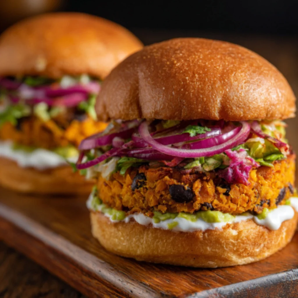 sweet potato black bean burger
