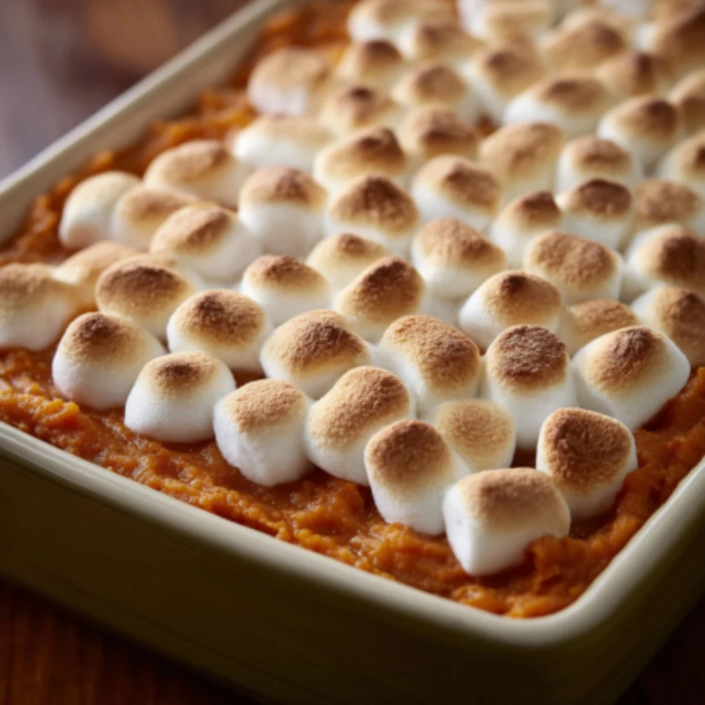 sweet potato with marshmallow