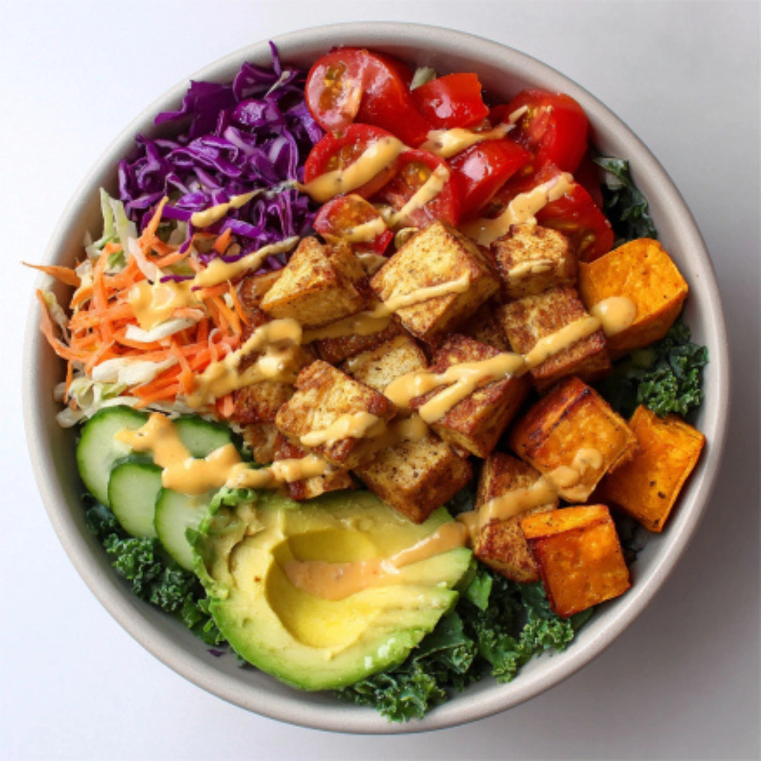 tofu buddha bowl