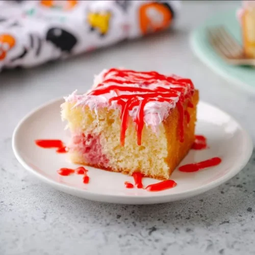 Vampire Poke Cake