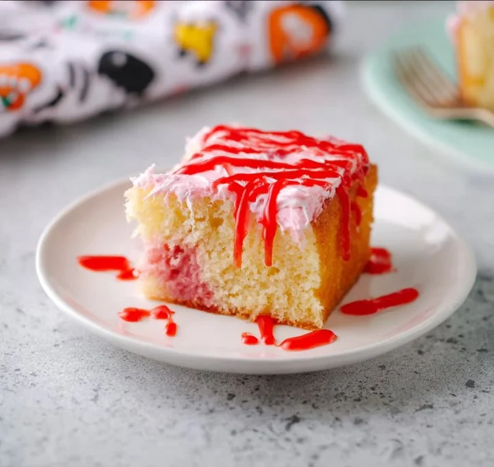 Vampire Poke Cake