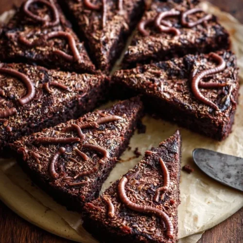 Worms in Dirt Mousse Cake