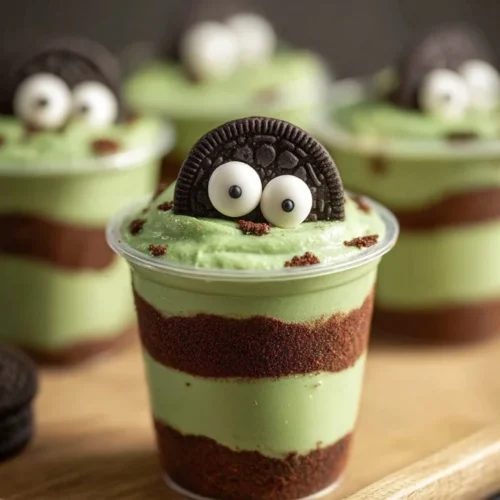 Zombie Dirt Pudding Cups