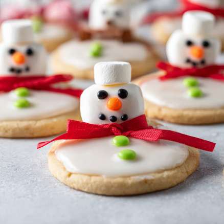 Melted Snowman Cookies