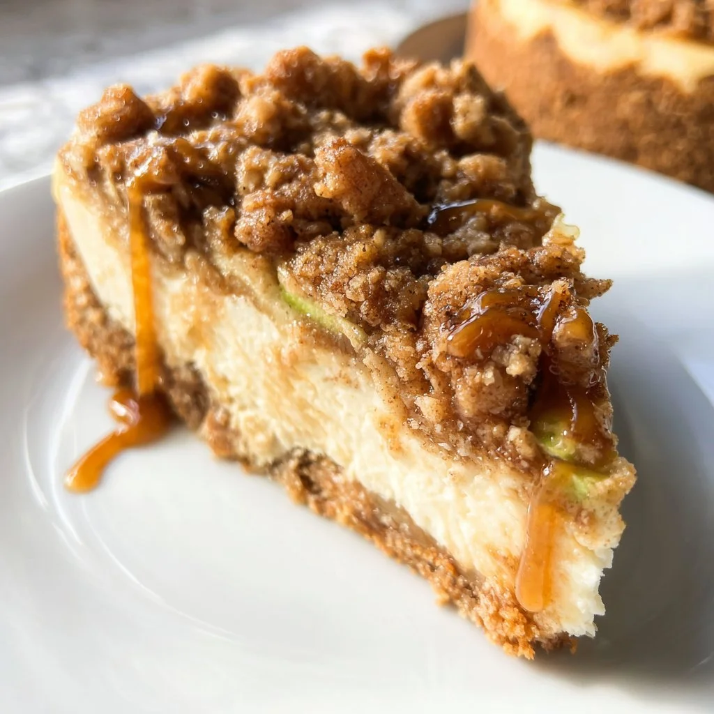 Apple Crumble Cheesecake