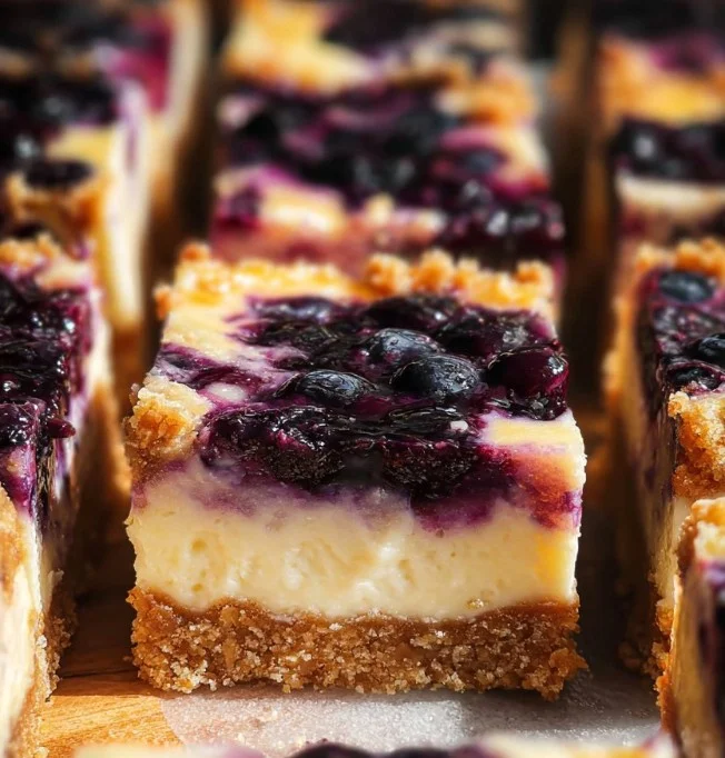 Blueberry Cheesecake Bars
