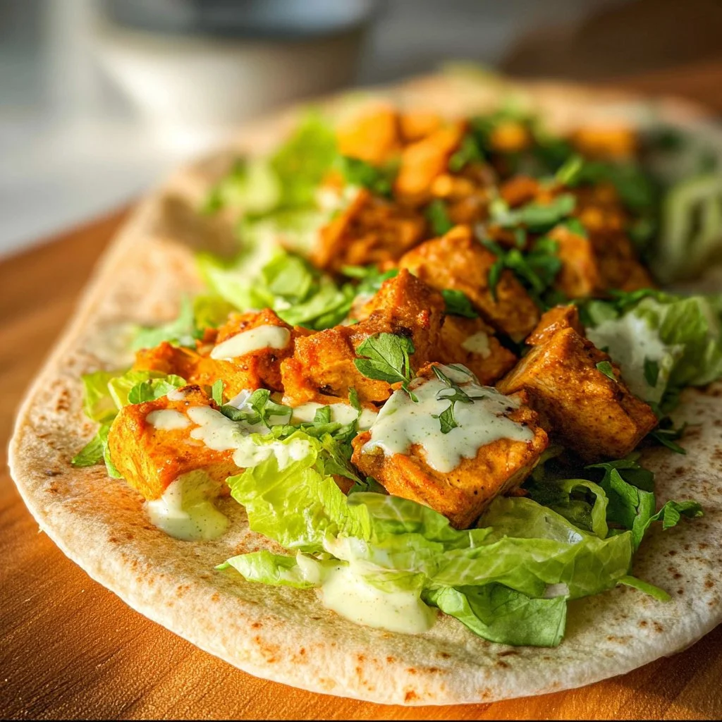 Buffalo Tofu Wraps