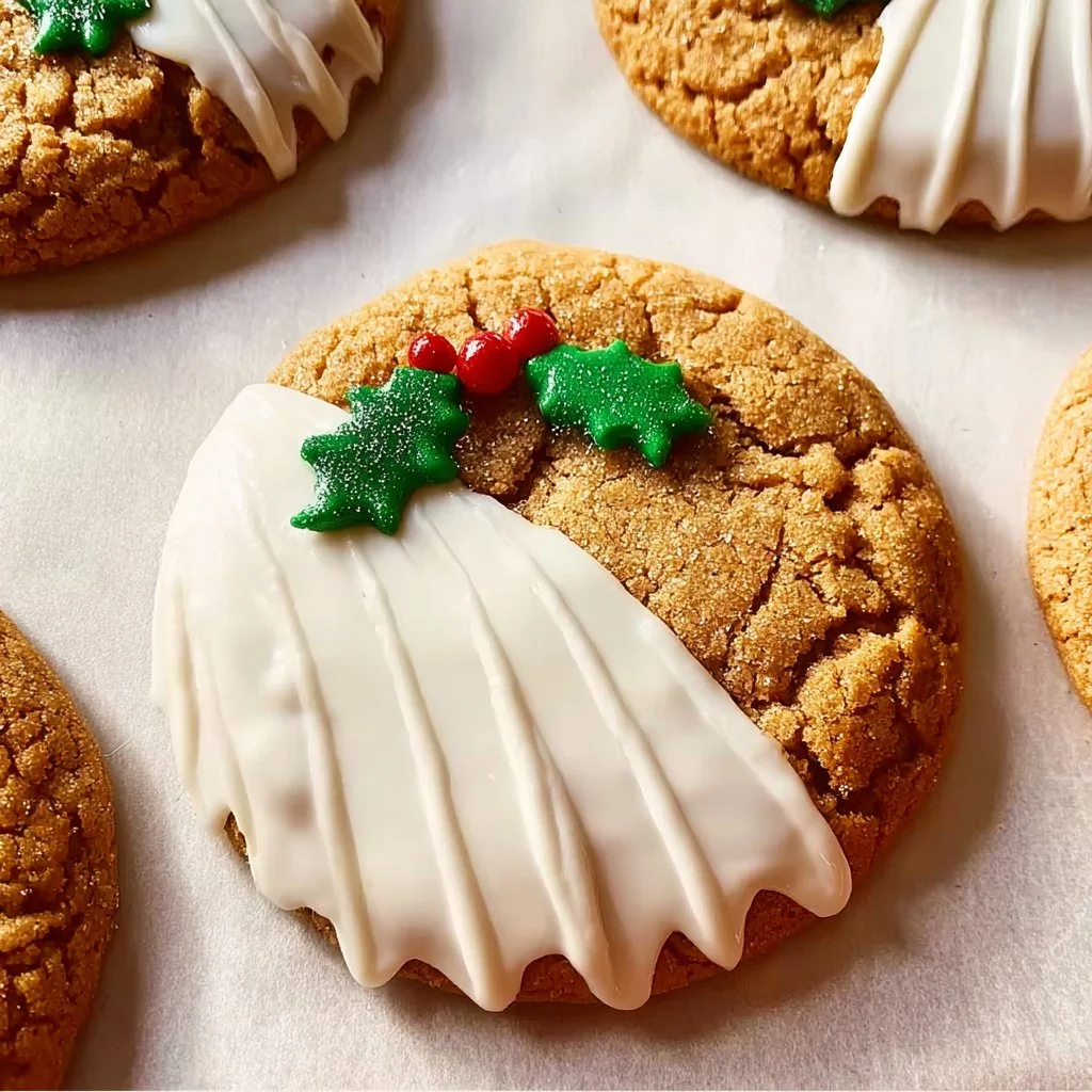 Chewy maple cinnamon cookies topped with white chocolate chunks