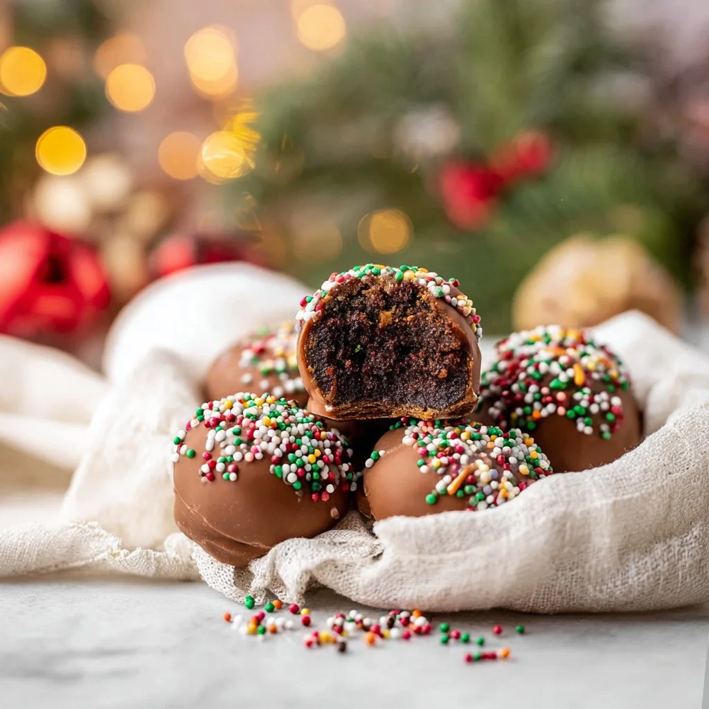 Festive Christmas Oreo Balls for holiday celebrations