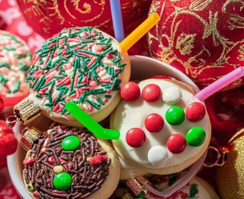 DIY Christmas Oreo ornaments for festive holiday decor.