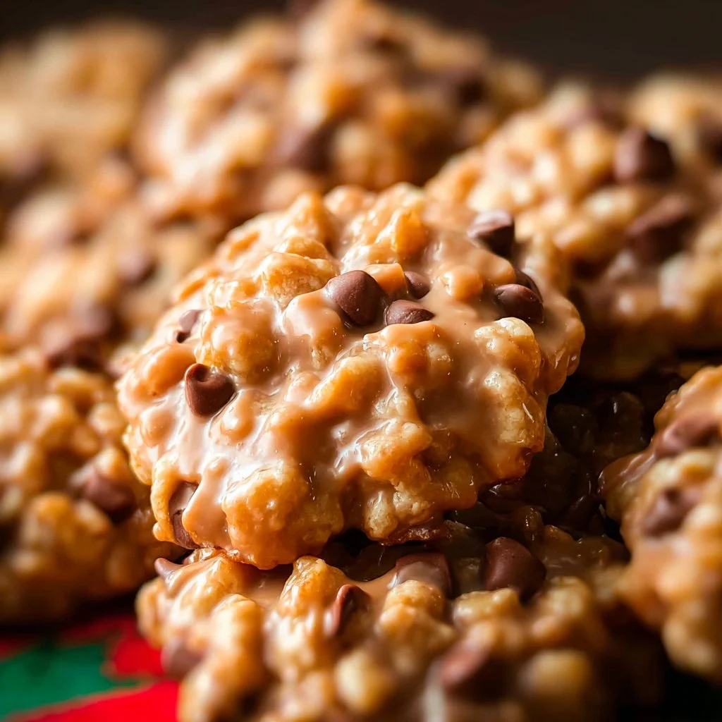 Delicious no bake avalanche cookies made with chocolate and marshmallows