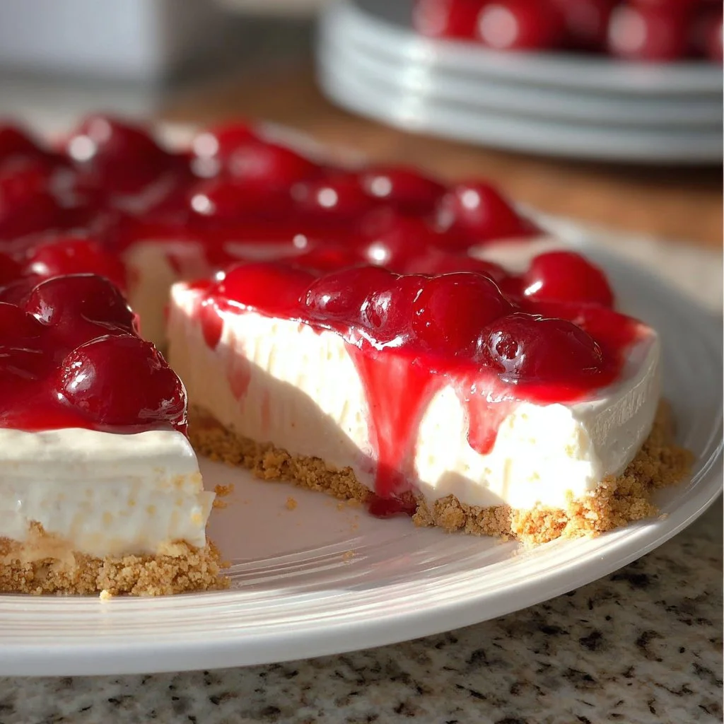 No Bake Cherry Cheesecake recipe