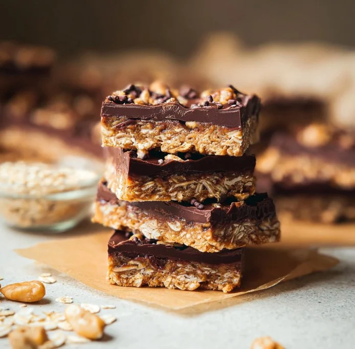 No Bake Chocolate Oat Bars