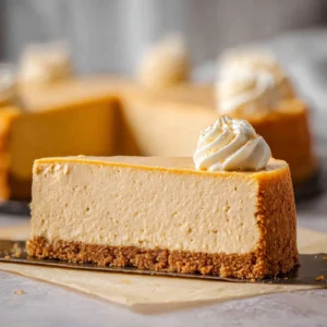 No Bake Pumpkin Cheesecake