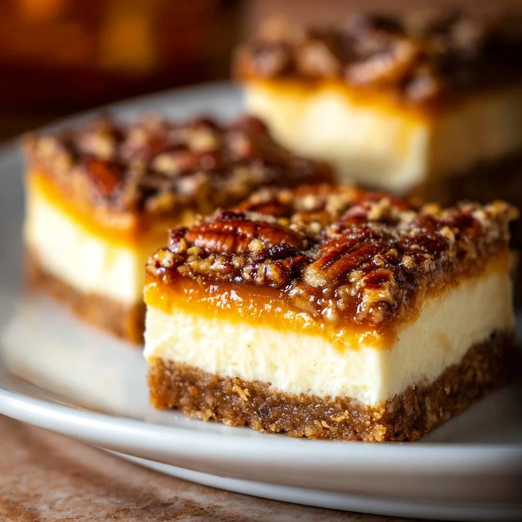 Pecan Pie Cheesecake Bars