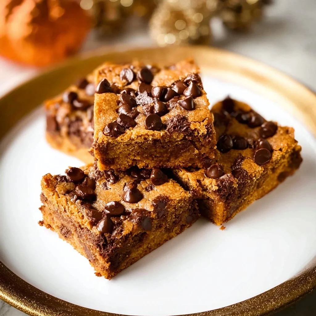 Pumpkin Chocolate Chip Bars