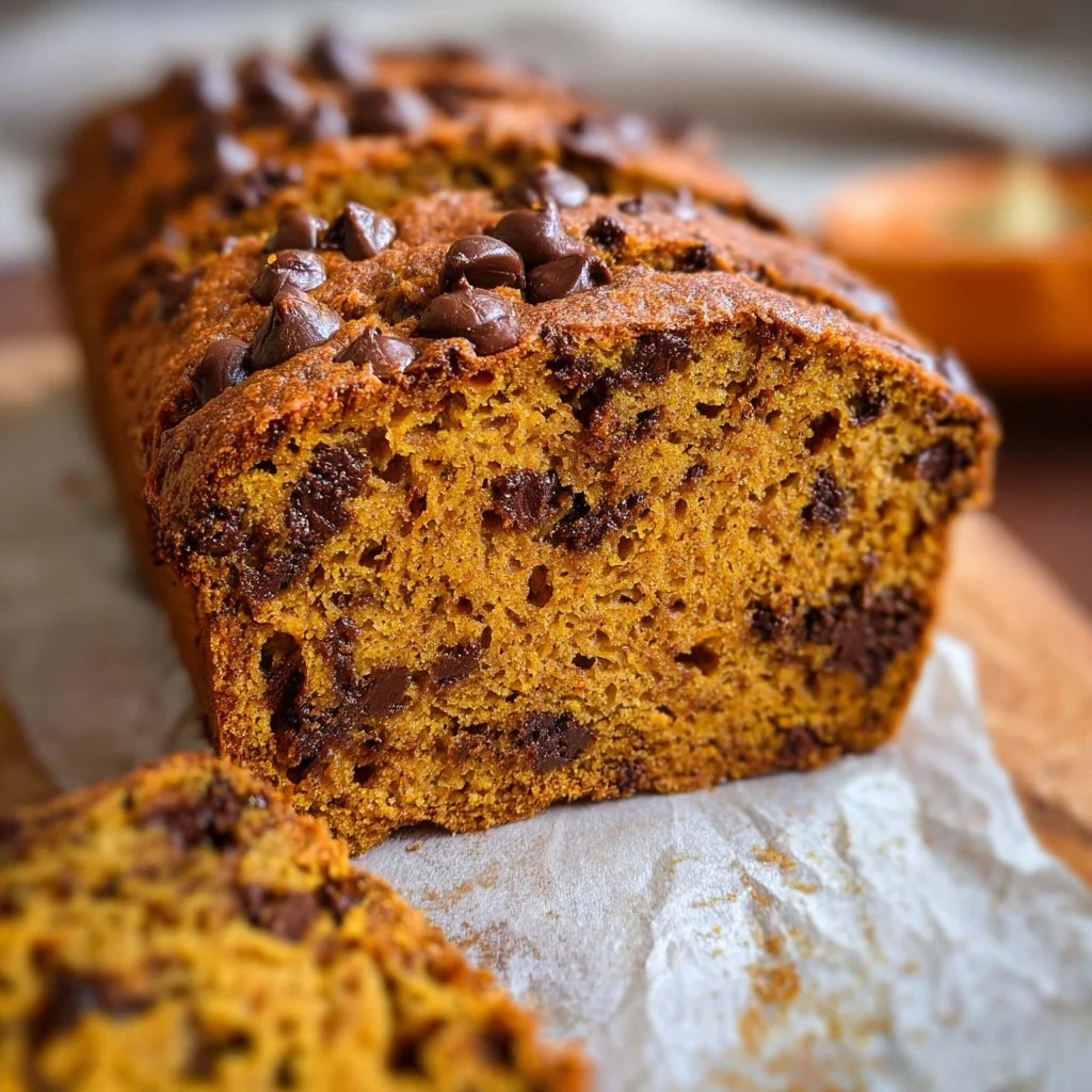 Pumpkin Chocolate Chip Bread