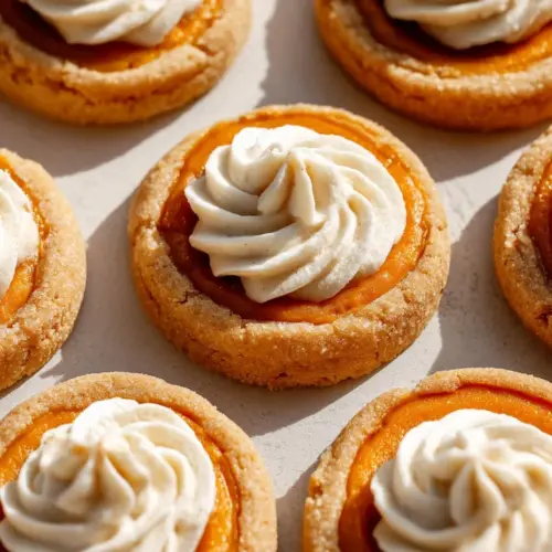 Delicious homemade Pumpkin Pie Cookies on a platter with festive decorations