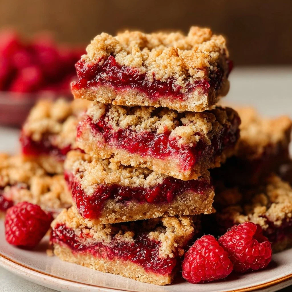 Raspberry Crumble Bars