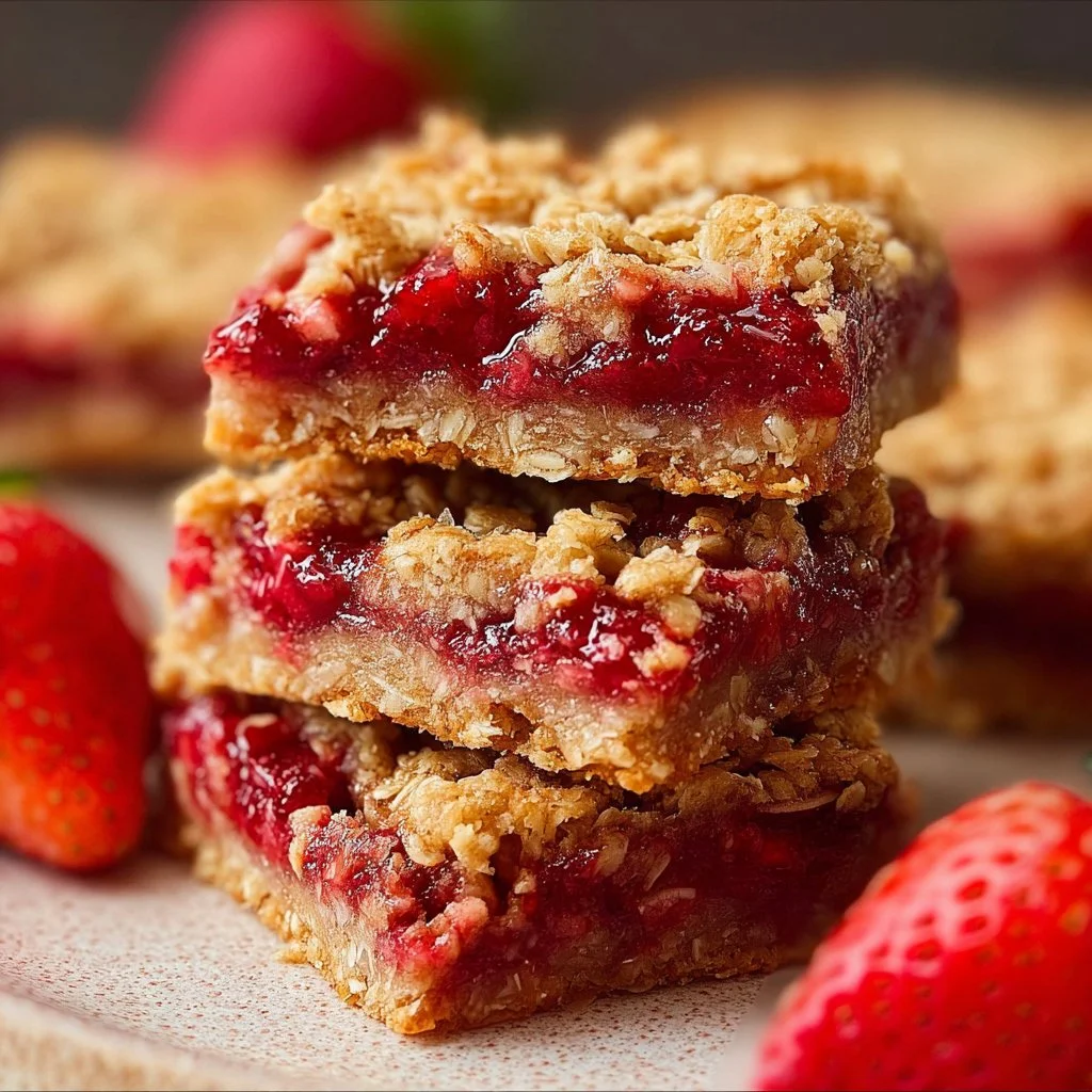 Strawberry Oatmeal Bars