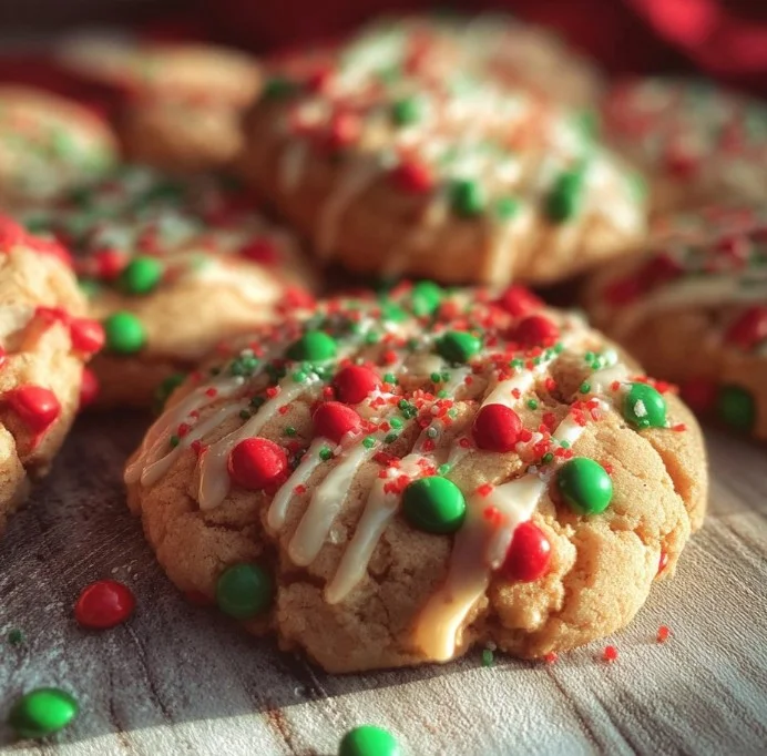Thick NYC Christmas cookies decorated for the holiday season.