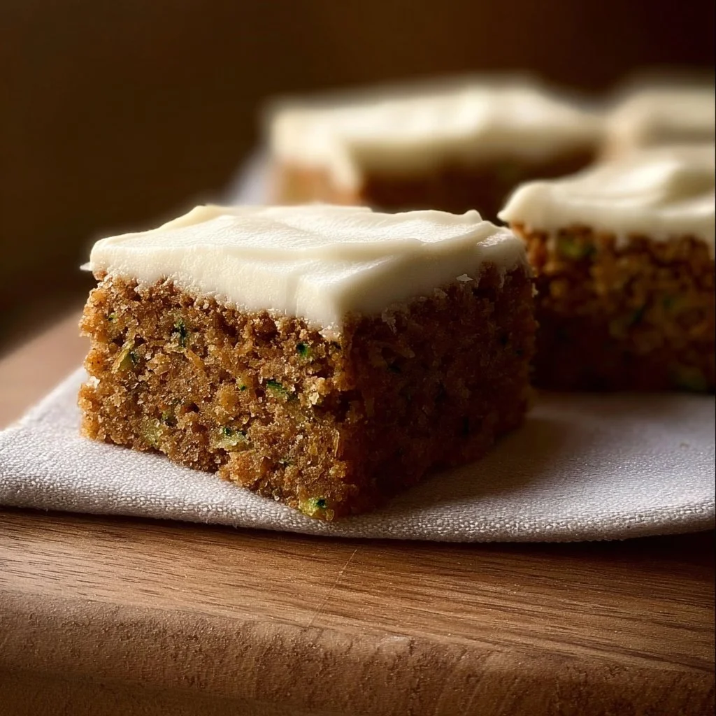 Zucchini Bars with Creamy Cream Cheese Frosting