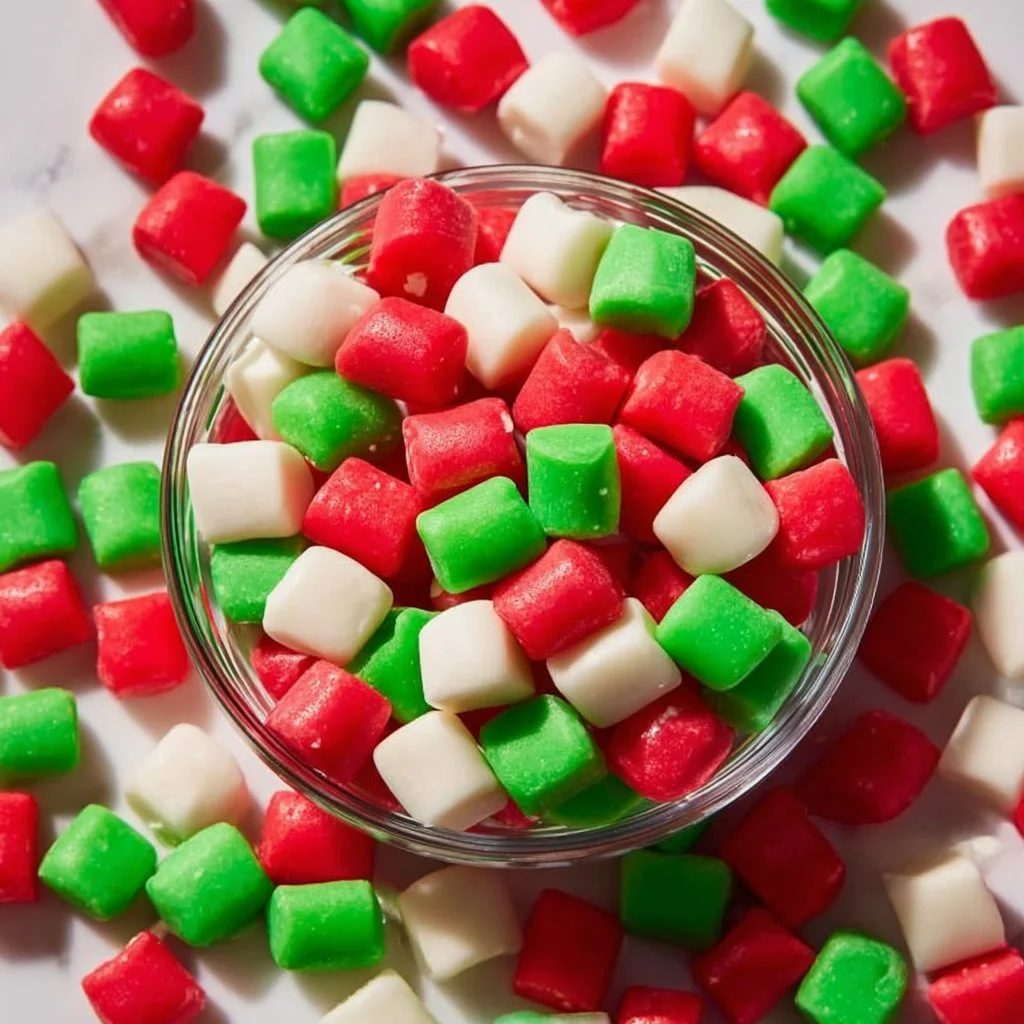 Delicious homemade butter mints arranged on a decorative plate