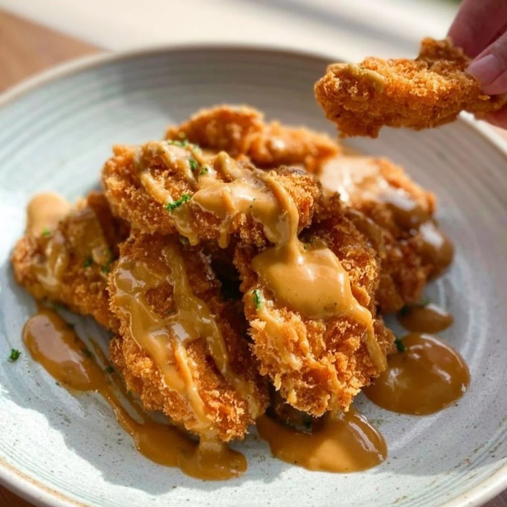 Chinese Peanut Butter Chicken dish with vibrant vegetables and chicken pieces