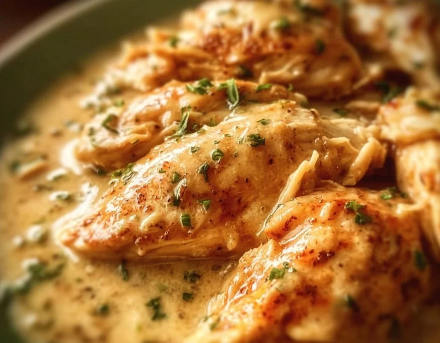 Delicious Crock Pot Ranch Chicken served with vegetables