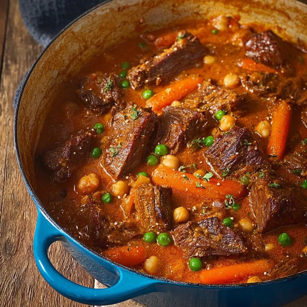 Delicious Indian Butter Pot Roast served with aromatic spices and herbs.