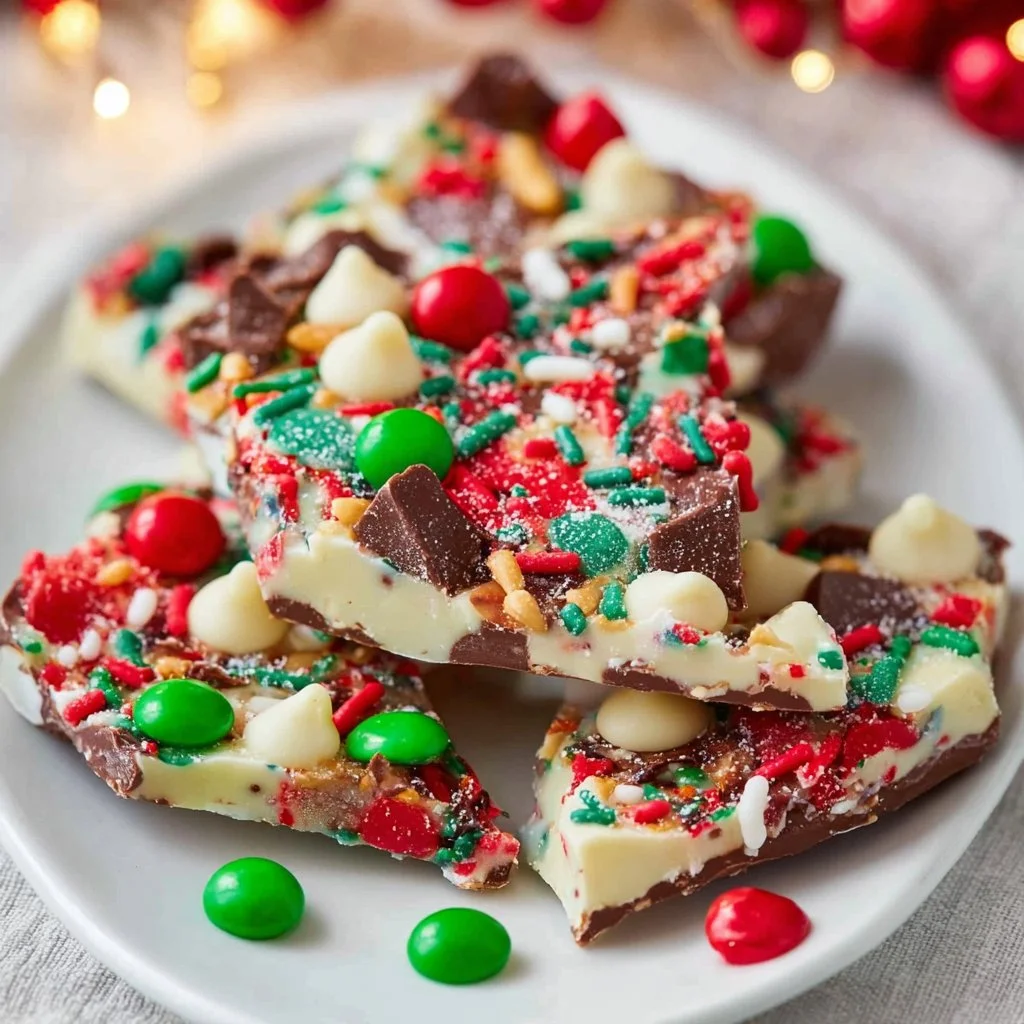 Homemade no-bake chocolate bark with nuts and dried fruits