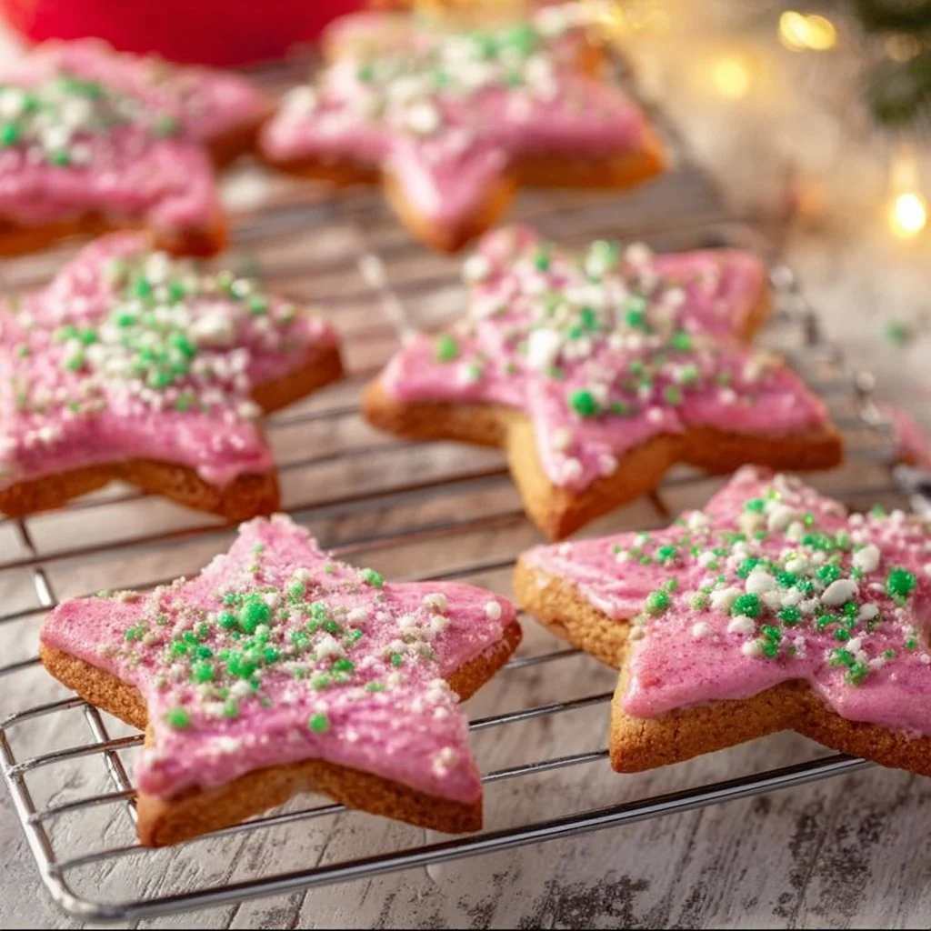 Plate of Paleo Christmas Cookies decorated with holiday spices and nuts