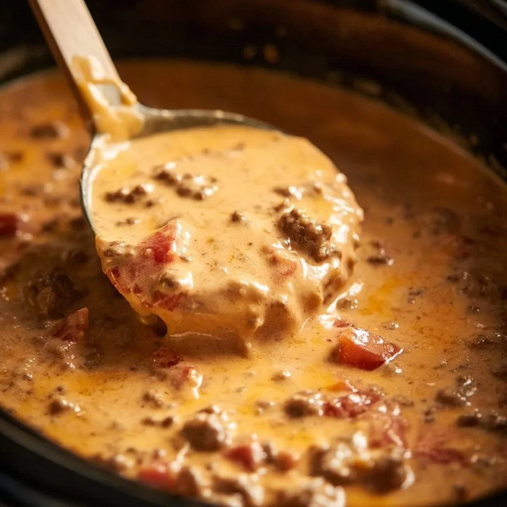 Slow Cooker Queso Dip served in a bowl with tortilla chips