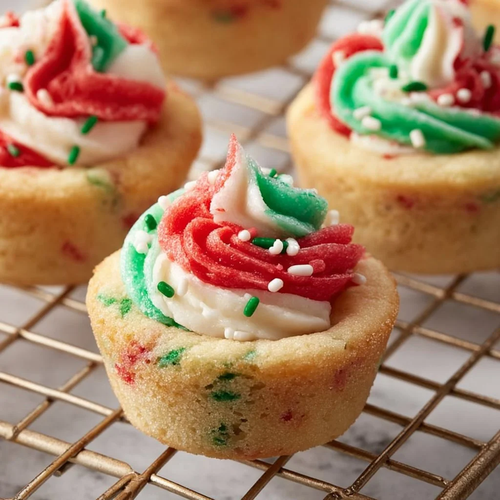 Delicious too-cute cookie cups filled with delightful treats.