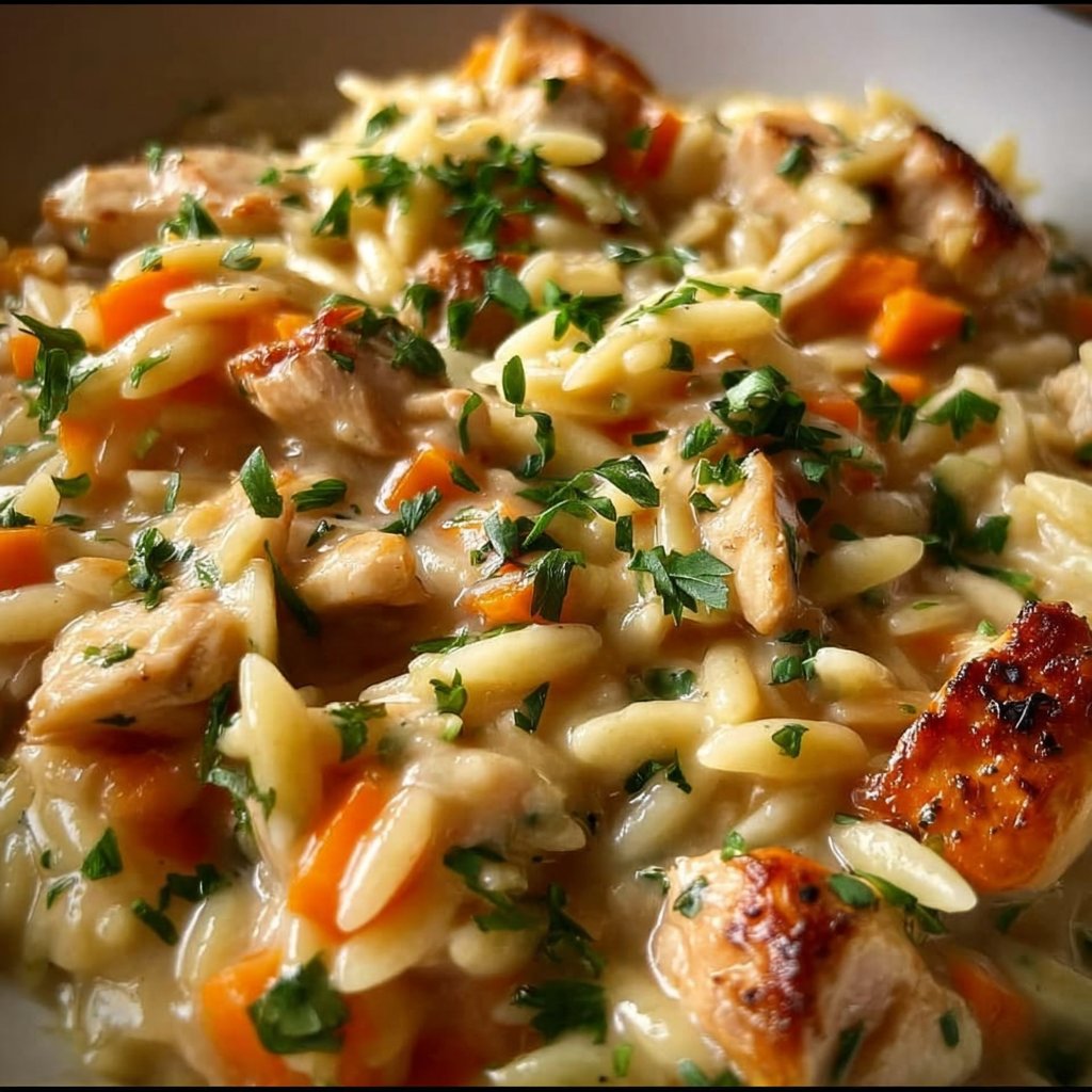 Creamy Chicken Pot Orzo