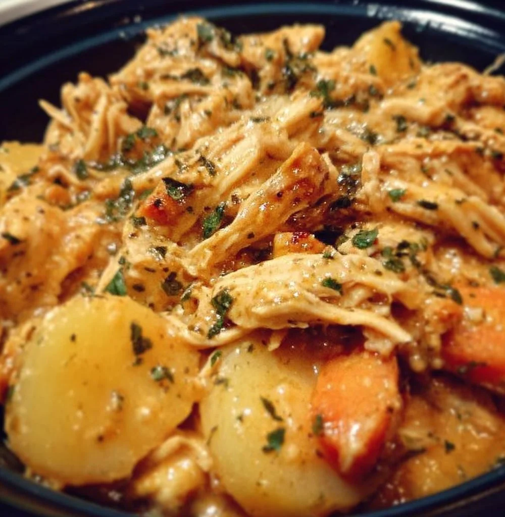 Delicious Crockpot Italian Chicken recipe ingredients and preparation