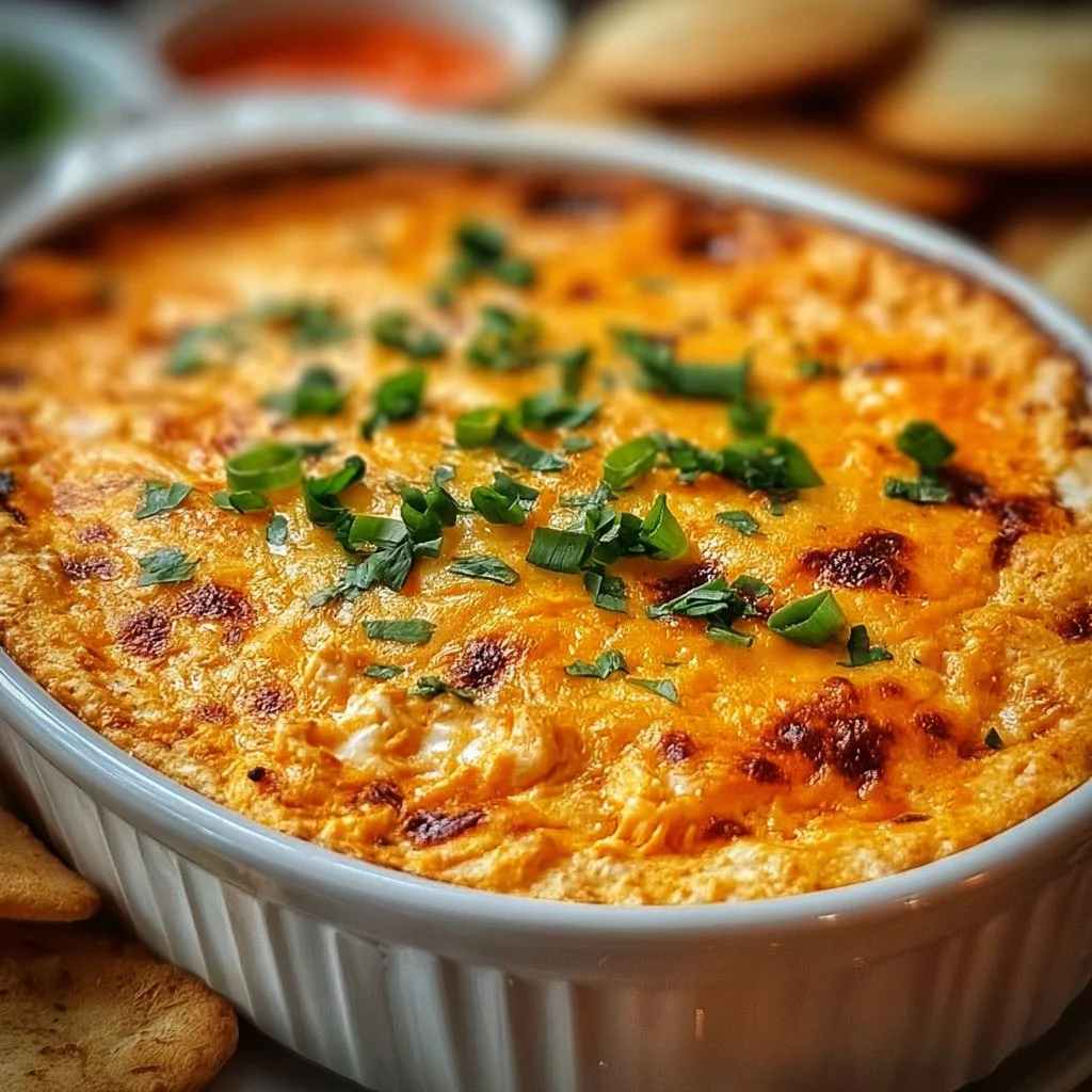 Delicious Frank’s RedHot Buffalo Chicken Dip served with tortilla chips