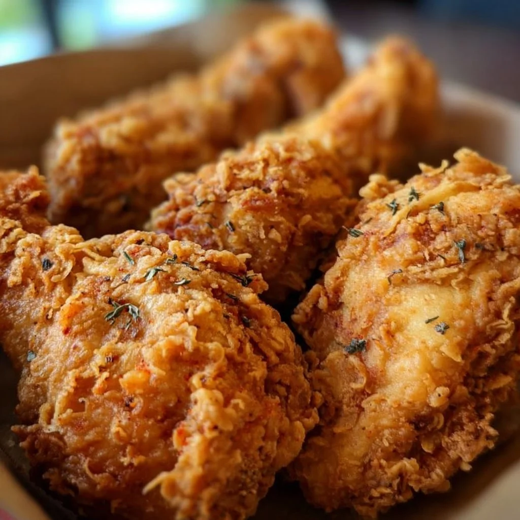 Delicious Original Kentucky Fried Chicken served with sides