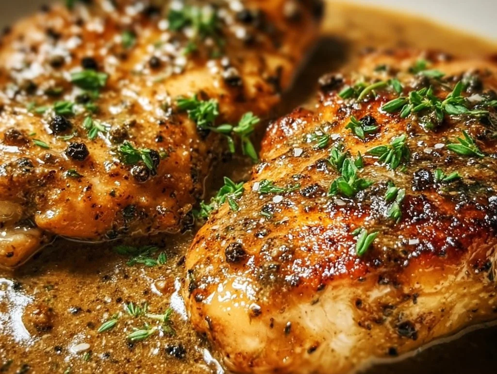 Deliciously spicy Pepper Chicken dish served with vegetables