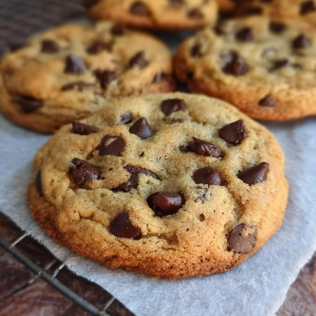 Delicious homemade chocolate chip cookies fresh out of the oven