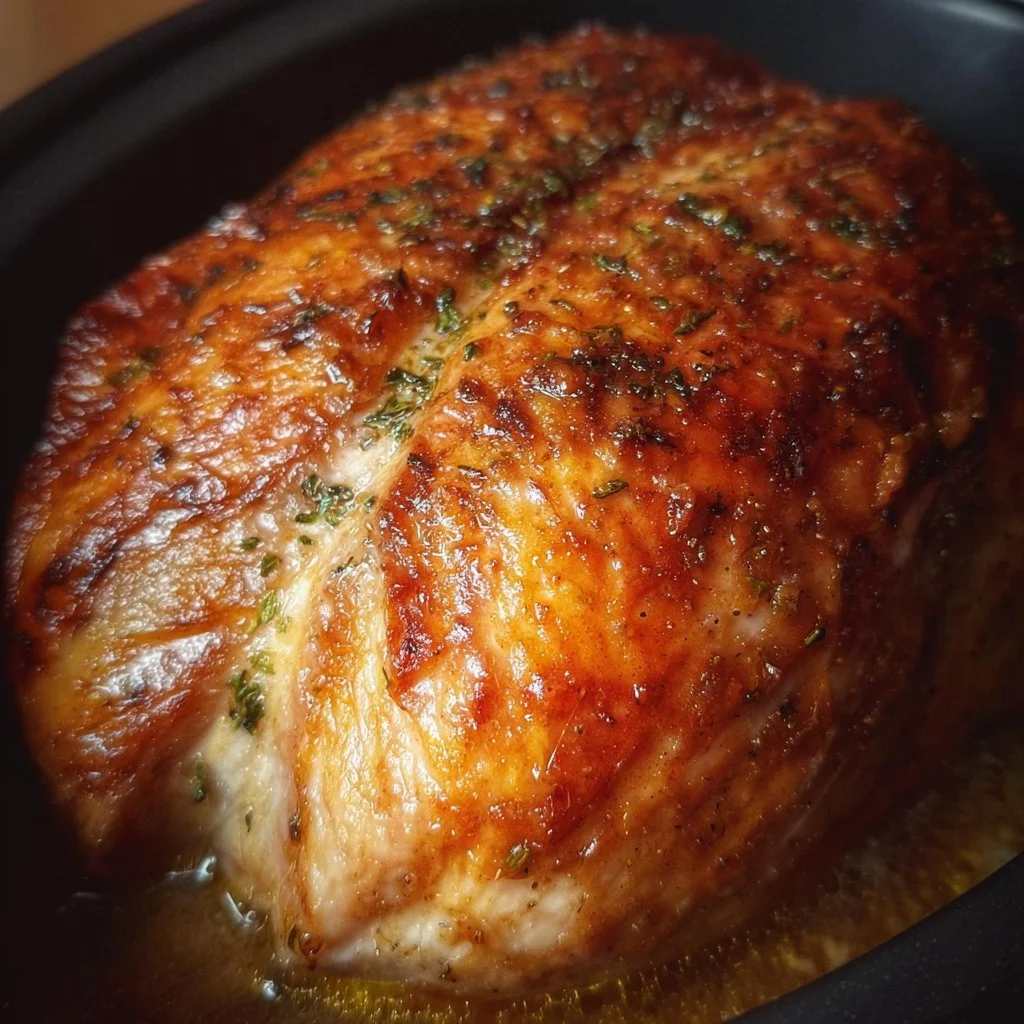 Delicious slow cooker turkey breast recipe with juicy meat and spices