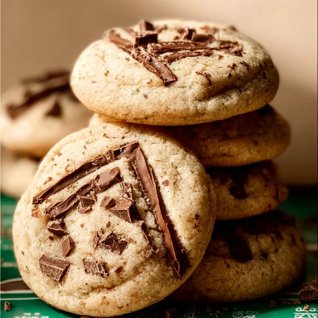 Delicious Andes Mints Cookies with chocolate and mint flavors