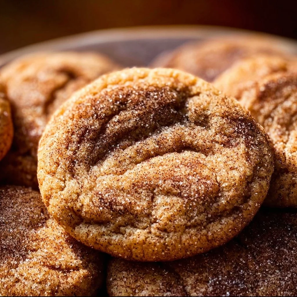 Chai Spiced Brown Butter Sugar Cookies on a plate, garnished with spices