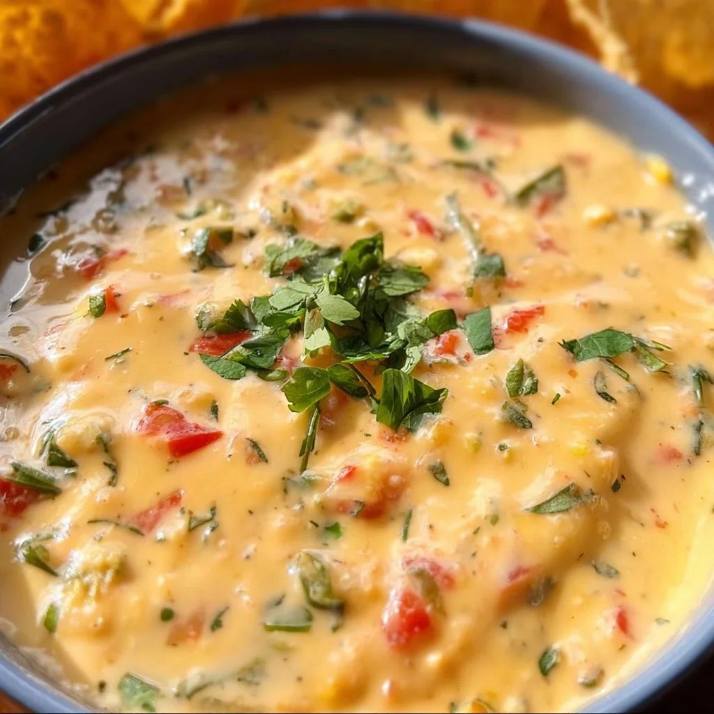 Creamy cheese dip served with delicious chili