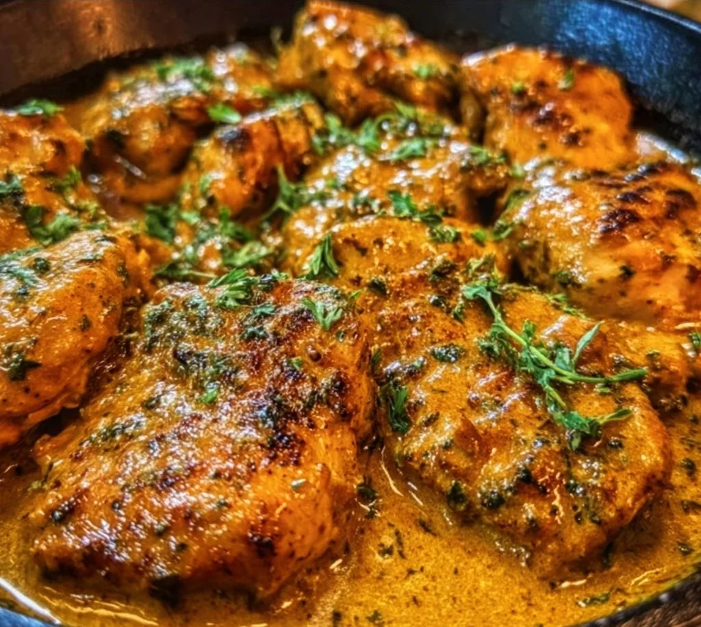 Cowboy Butter Chicken served with vibrant spices and creamy sauce