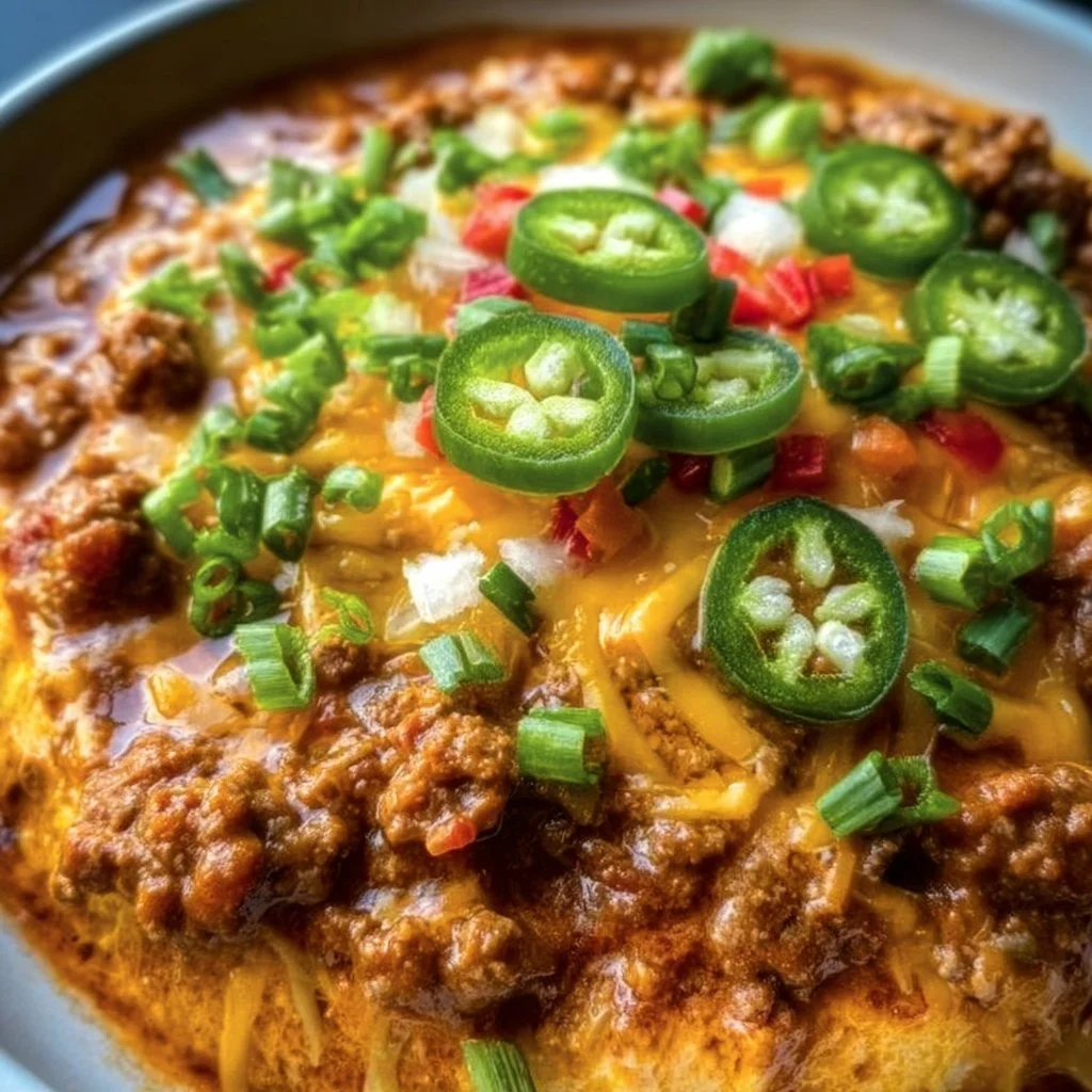 Creamy and delicious Crockpot Chili Cheese Dip served with tortilla chips
